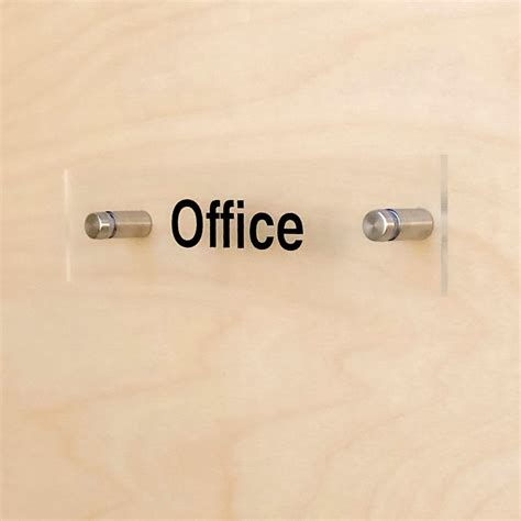 Office Room Sign - Acrylic with Standoffs – BC Retail Supplies