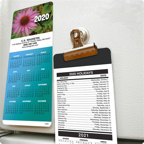 Custom Calendar with Magnetic Strip - Custom To Your Brand