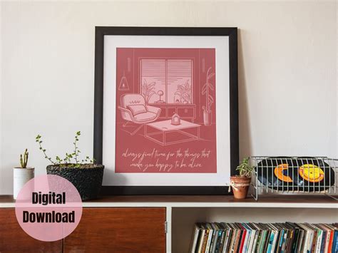 Printable Wall Art Therapist Office Decor Pink Typography - Etsy