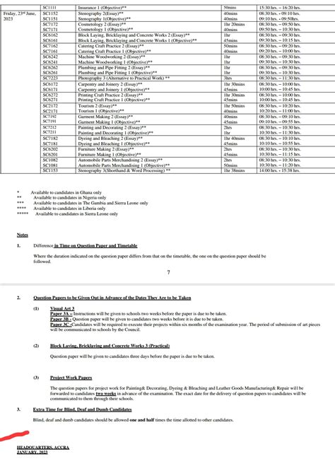 Official WAEC Timetable 2023/2024 May/June - WAEC Portal