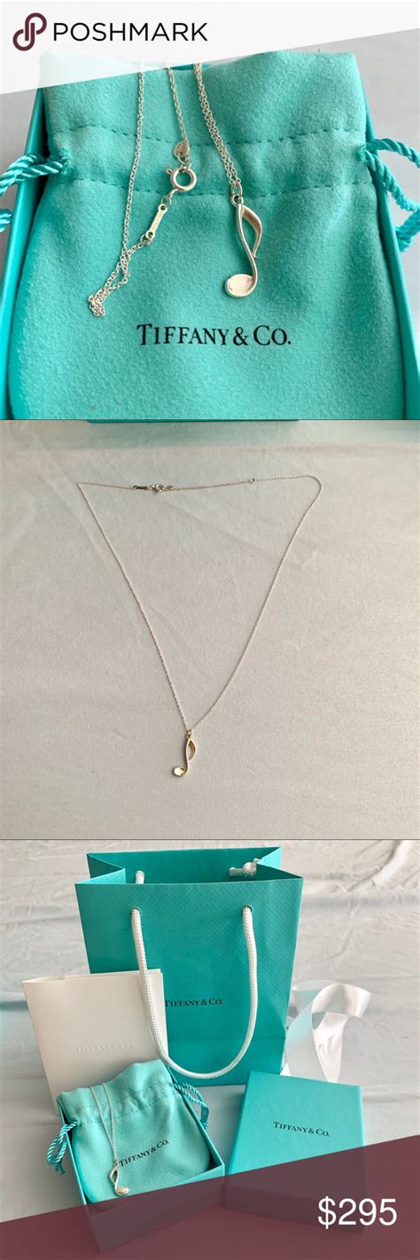 Tiffany Music Note Silver Necklace 🎶 | Silver necklace, Necklace, Music ...