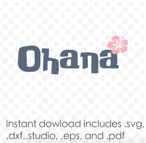 Ohana Font Svg File Alphabet Instant Download Zipped .dxf - Etsy ...