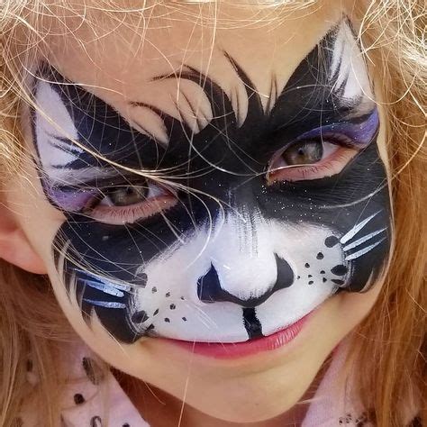 7 Best Black cat face paint images in 2020 | Cat face, Face, Face ...