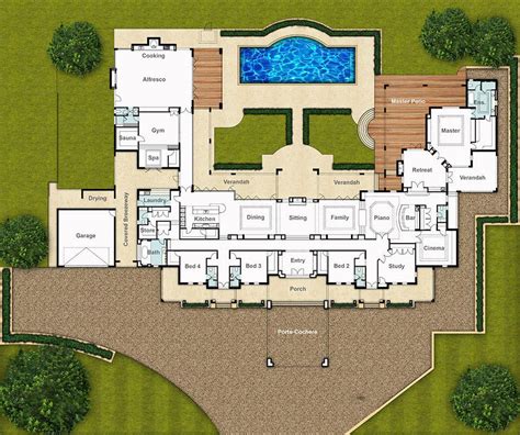 Single Storey House Floor Plan - The Chateau by Boyd Design Perth ...