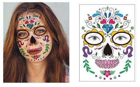 Halloween Temporary Tattoos Face Tattoo Sticker Fake Waterproof | eBay