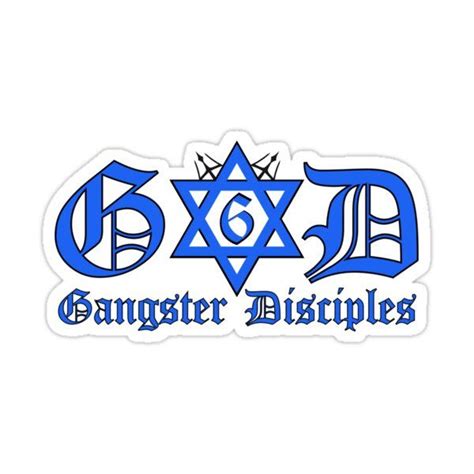 GD Gangster Disciples Sticker by DIRTYDUNNZ | Gangster disciples ...