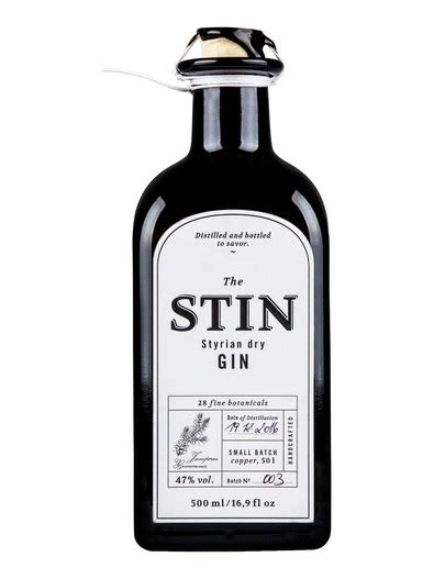 Buy The Stin Styrian Dry Gin 47% 0.5L online at a great price ...