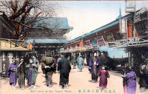 Entrance of Asakusa Temple (Nakamise), Tokyo, c. 1910. | Old TokyoOld Tokyo