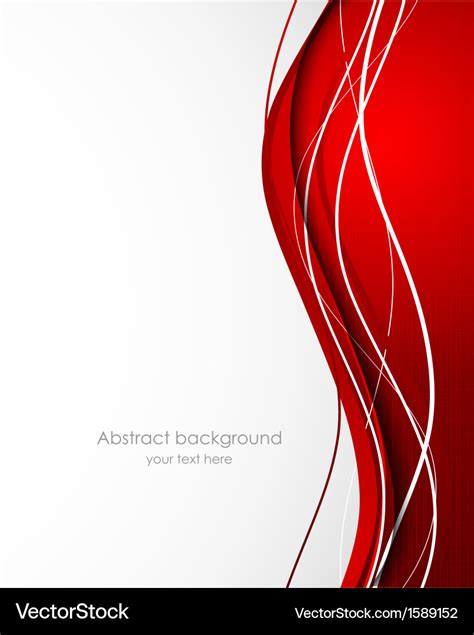 Abstract wavy background in red color Royalty Free Vector