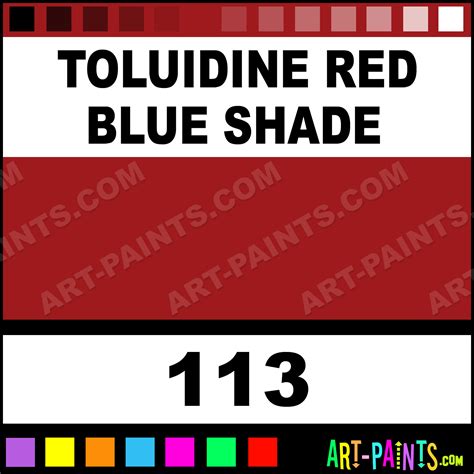 Toluidine Red Blue Shade Artists Acrylics Metal and Metallic Paints ...