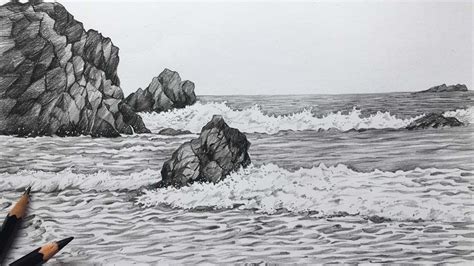 Discover more than 76 ocean pencil sketch super hot - seven.edu.vn