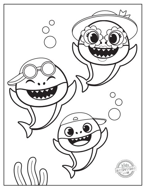 Free Printable Baby Shark Coloring Pages | Kids Activities Blog