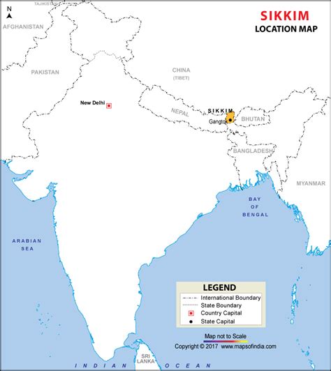 Sikkim In India Map – Map Vector