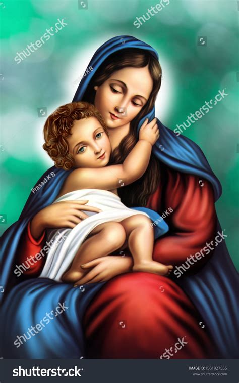 Mary Mother Jesus Christ Stock Illustration 1561927555 | Shutterstock