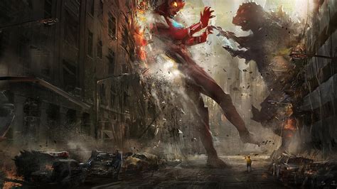 Free download Godzilla vs Ultraman Wallpaper DigitalArtio [1920x1080 ...