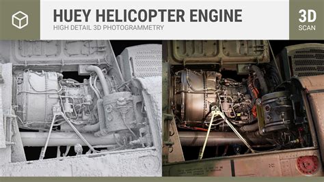 ArtStation - MACHINE Huey Helicopter Engine - 3D SCAN | Resources