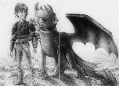 Hiccup and Toothless (HTTYD 2) Drawing by MonoFlax on DeviantArt