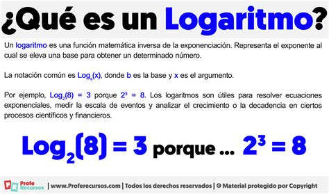 Qué es un Logaritmo | Definición de Logaritmo