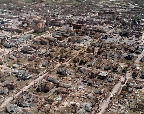 Damage In Xenia From 1974 Super Tornado Outbreak Photograph by Science ...