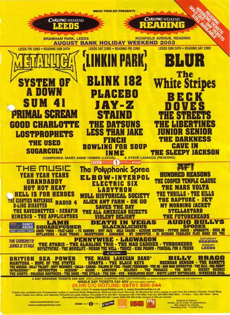 Rockstar Energy presents Reading Festival | Reading 2003