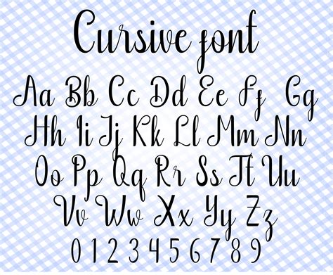 Cursive Font