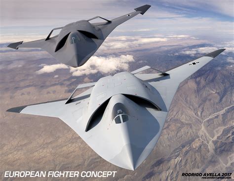 European sixth-generation concept fighter aircraft on Behance