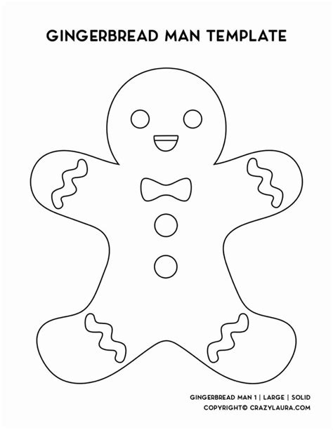 Free Gingerbread Man Template & Coloring Pages For 2022 | Christmas ...