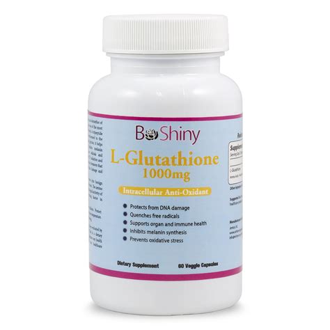 L Glutathione Skin Lightening Brightening Pills 1000 mg Antioxidant ...