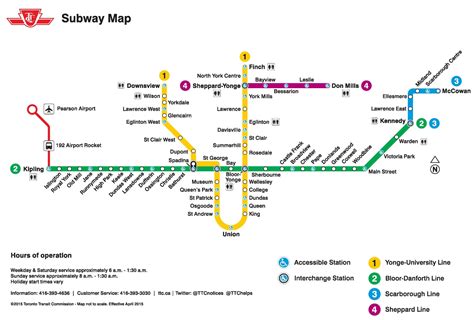 Toronto Subway Map Printable