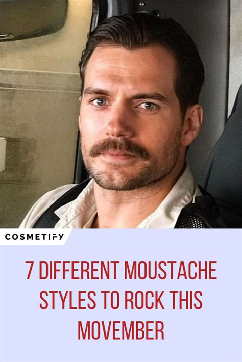 7 Different Moustache Styles to Rock This Movember | Moustache style ...