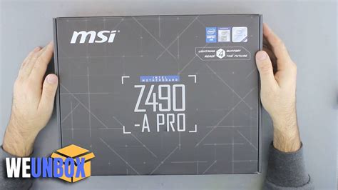 Unboxing MSI Z490-A PRO - 10th Gen Intel Motherboard - YouTube