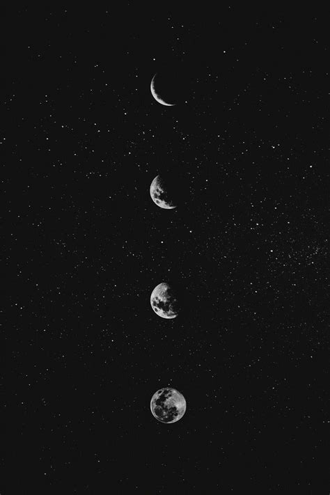 Dark Aesthetic Stars And Moon Wallpapers - Wallpaper Cave