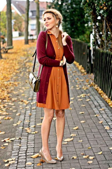 15 Beautiful Fall Outfits Ideas With Cardigan in 2020 | Burnt orange ...