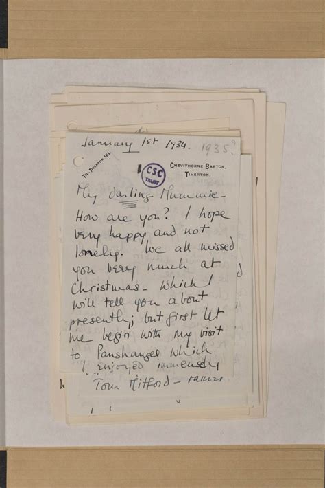 Openaccess | View | Letters from Sarah Churchill to Clementine Churchill