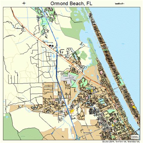 Ormond Beach Florida Street Map 1253150