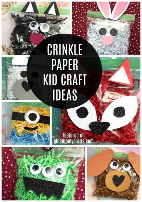 Craft Ideas For Kids Using Shredded Crinkle Paper | Crafts for kids ...