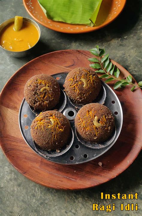 Instant Ragi Idli Recipe | Finger Millet idli - Ragi recipes - Cook ...