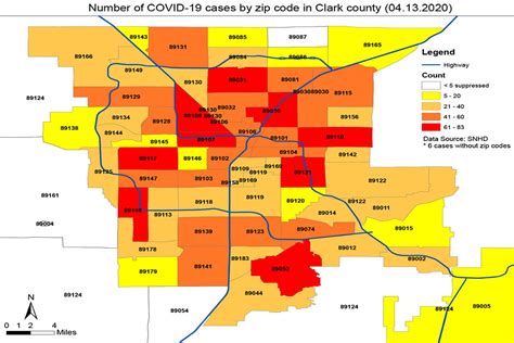 Clark County Nevada Zip Code Map – Map Vector