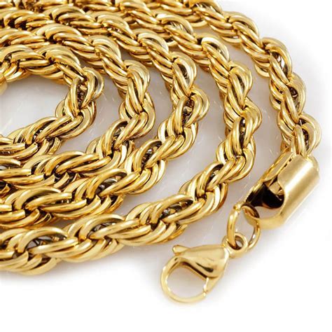 18K Gold Rope Chain – Niv's Bling