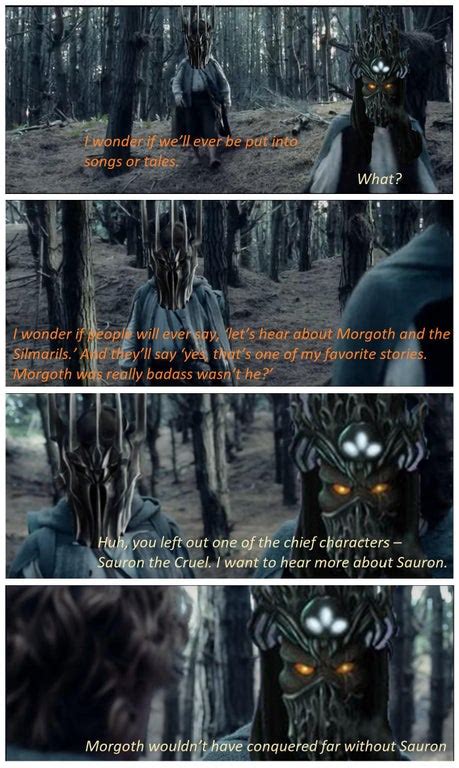 Morgoth and Sauron, having a little chat : r/Silmarillionmemes