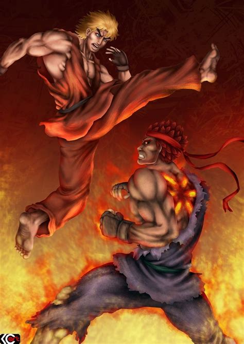 Ken vs Evil Ryu (Street Fighter)