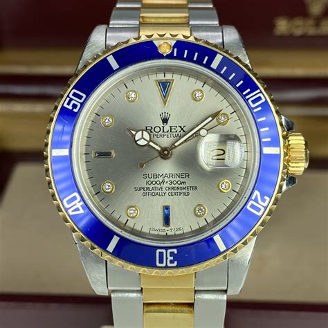 1984 Vintage Rolex Submariner 16803 Unpolished 18k gold & Steel Rare ...