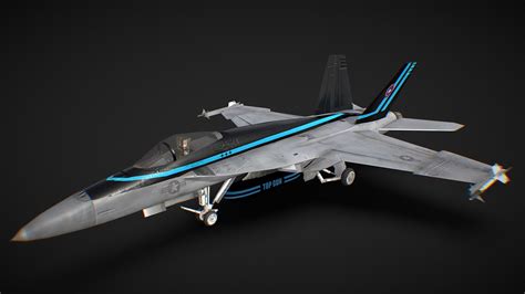 Maverick's FA/18 super hornet (TOPGUN MAVERICK) - Buy Royalty Free 3D ...