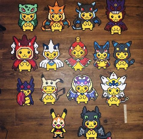 Perler Bead Patterns Pokemon Eevee Evolutions : Cosplay Pikachu ...