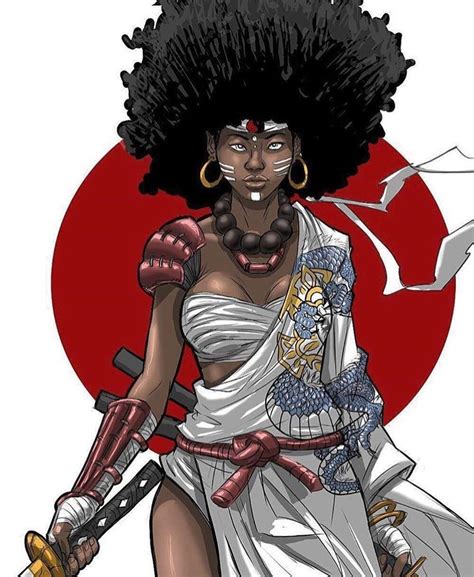 @afro_anime_95 on Instagram: ““Female Afro Samurai”🔥 Created by ...