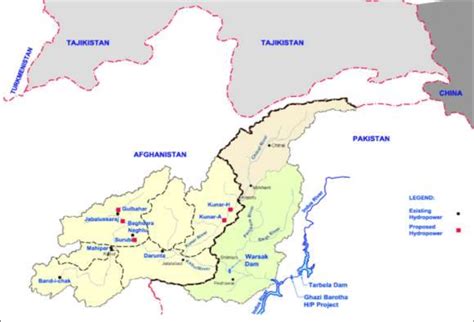 A location map of Kabul River Basin showing neighbouring countries ...