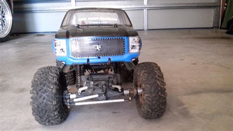 SCX10 Honcho w/ Proline F250 body, custom rear tray, Spektrum, heaps of ...