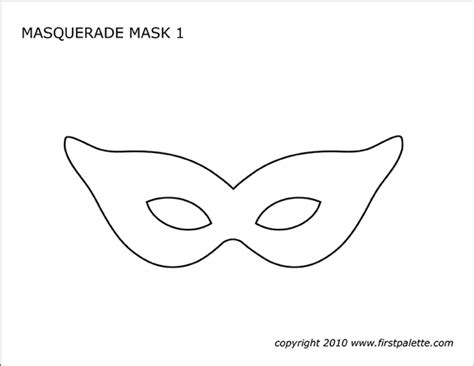 Carnival Mask Template