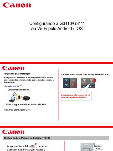 Manual Canon G3110 | PDF | iOS | Wi-Fi