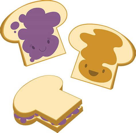 Royalty Free Peanut Butter And Jelly Sandwich Clip Art, Vector Images ...